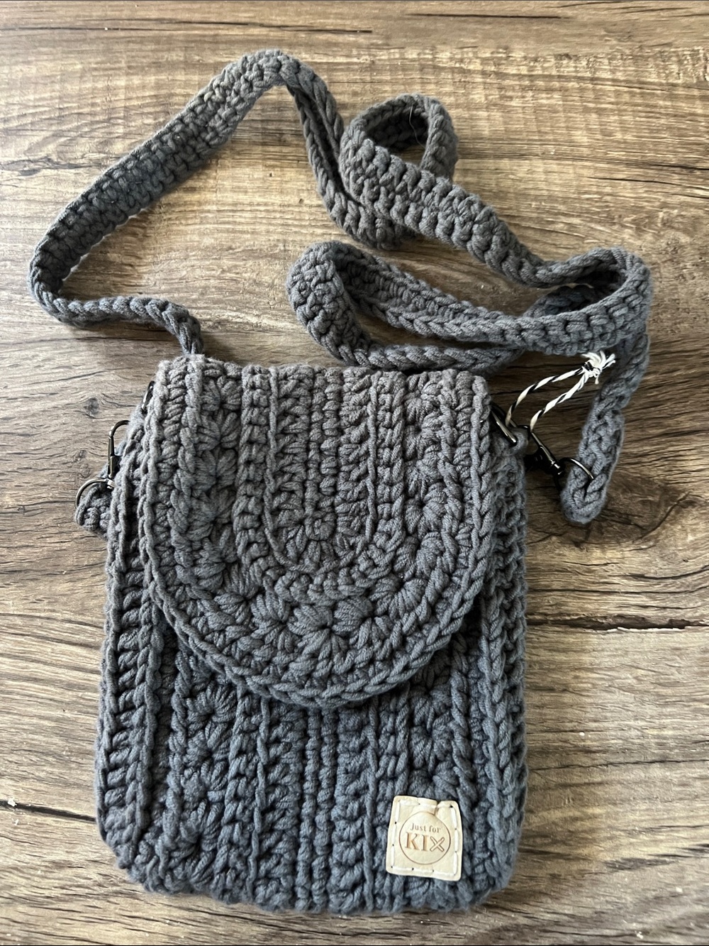 Just For Kix By Lesa Handmade Crochet Crossbody Bag